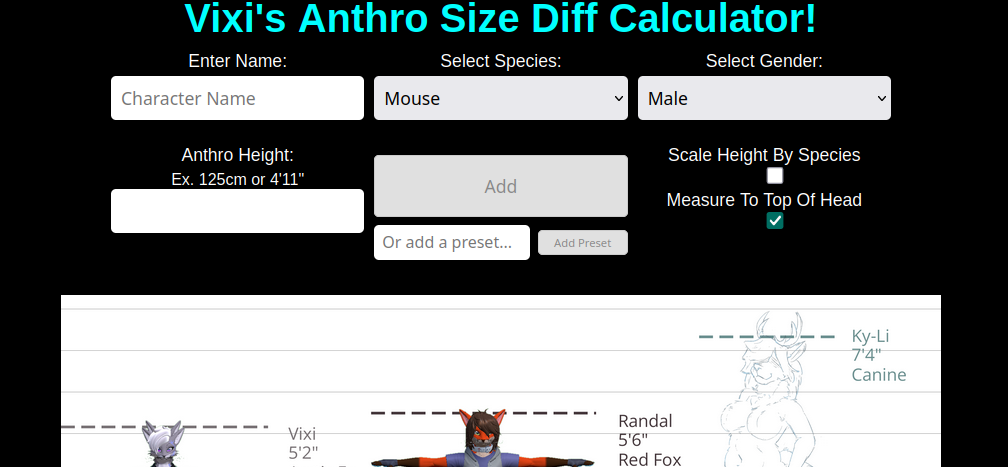 Size Difference Calculator